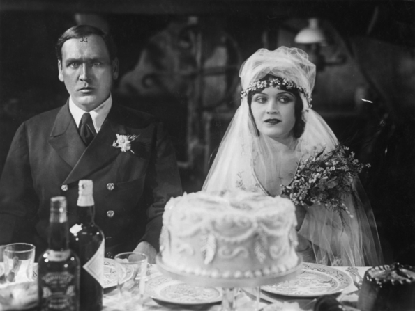 Hans Rehmann and Pola Negri in wedded blitz. The Woman He Scorned (1929) with the bridegroom very unhappy at his wedding