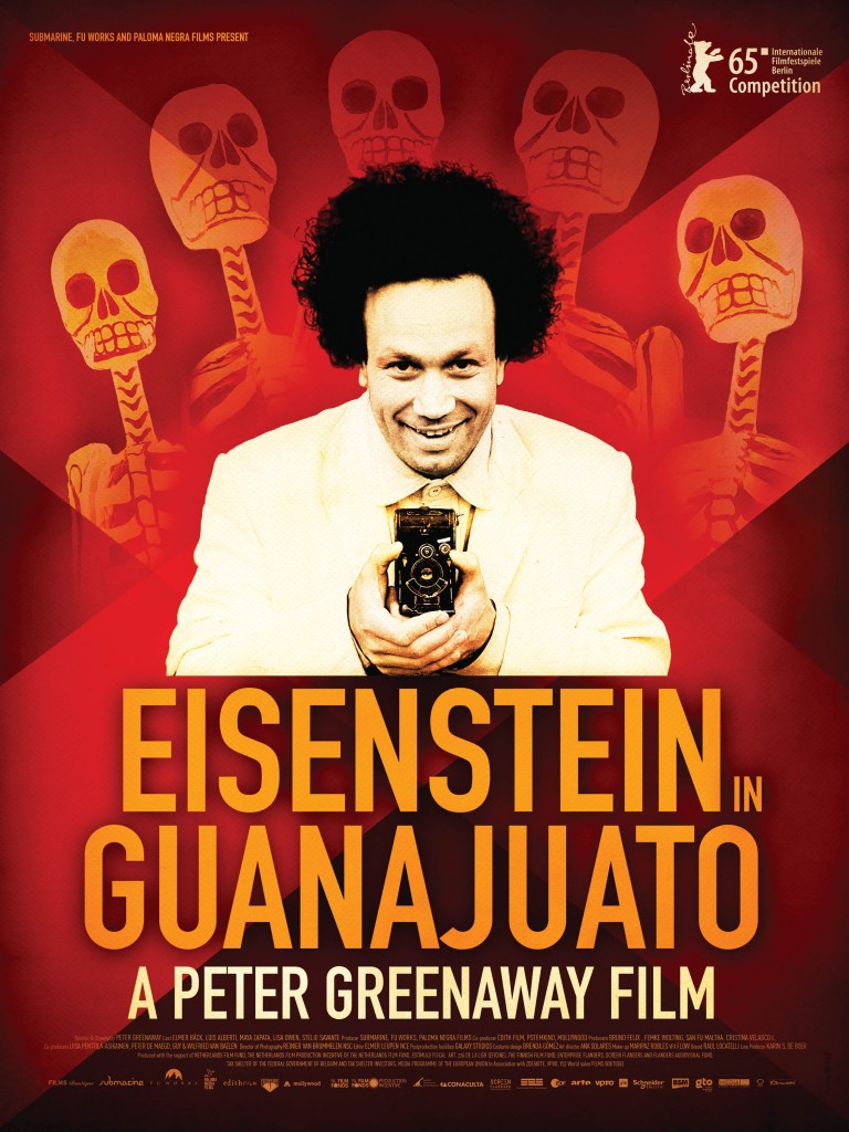 Eisenstein in Guanajuato (2015) poster, directed by Peter Greenaway