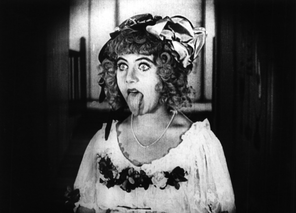 The rather wonderful Ossi Oswalda in Die Puppe/The Doll (1919) - and yes, that is her real tongue!