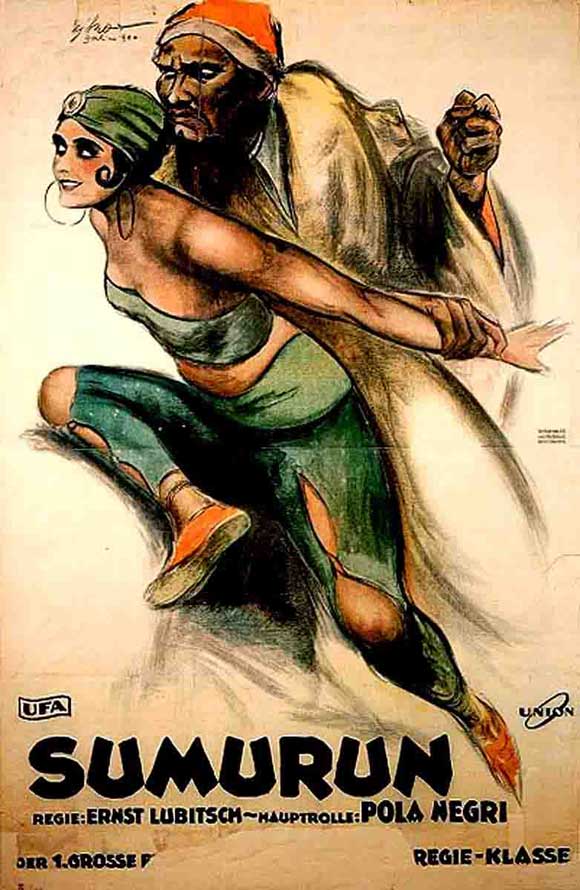 Sumurun aka One Arabian Night (1920) with Pola Negri and Ernst Lubitsch, German film poster