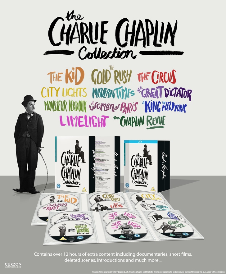 Charlie Chaplin Collection (Artificial Eye) UK DVD and Blu-ray box set ad