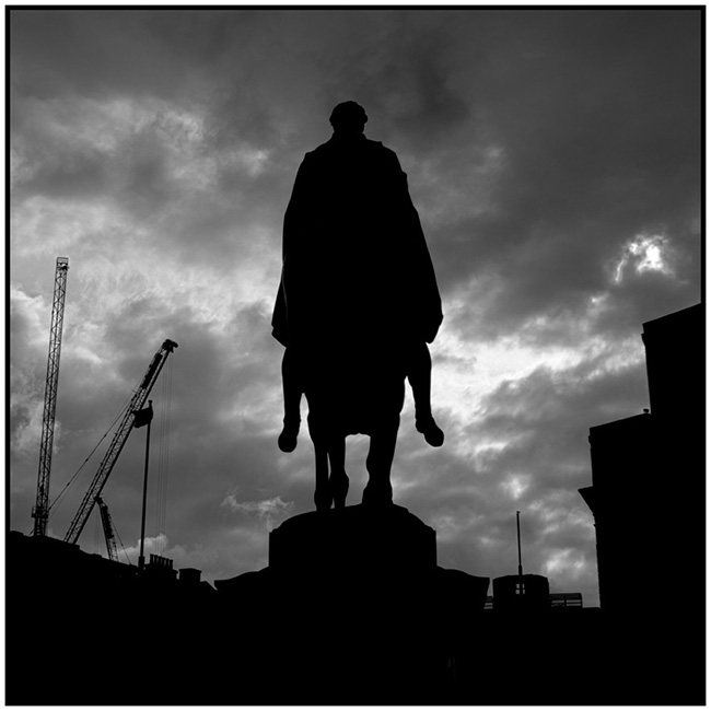 London Symphony (2016) soldier on horseback statue silhouette