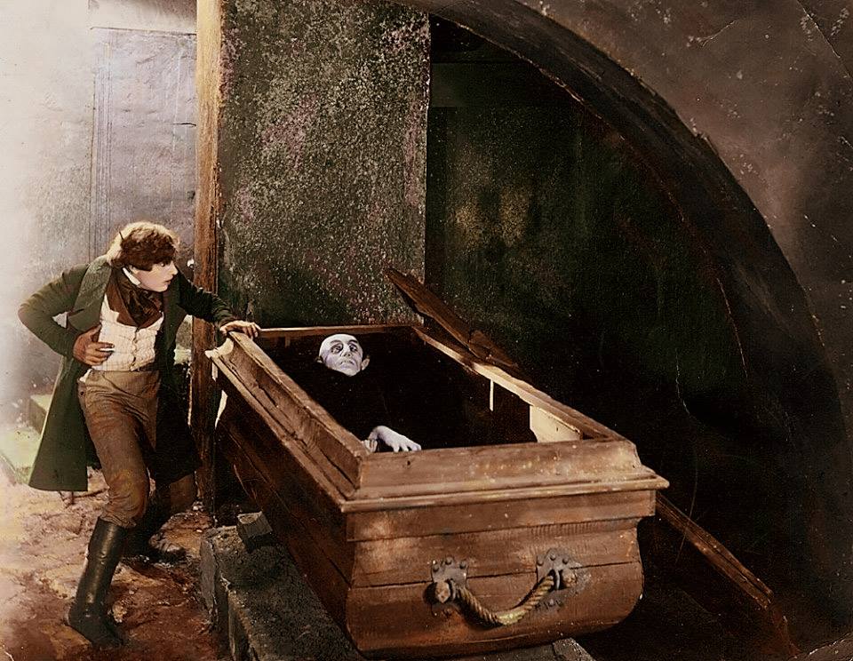 Nosferatu (1922) with Gustav von Wangenheim (L) and Max Schreck