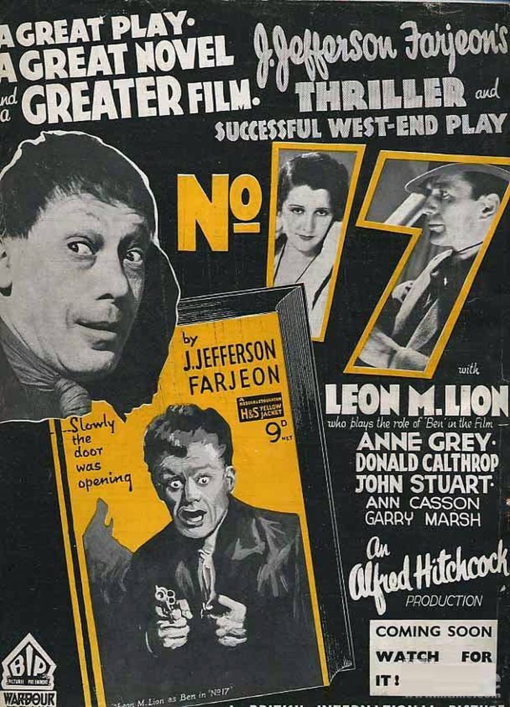 Number Seventeen (1932, dir. Alfred Hitchcock) UK pressbook.