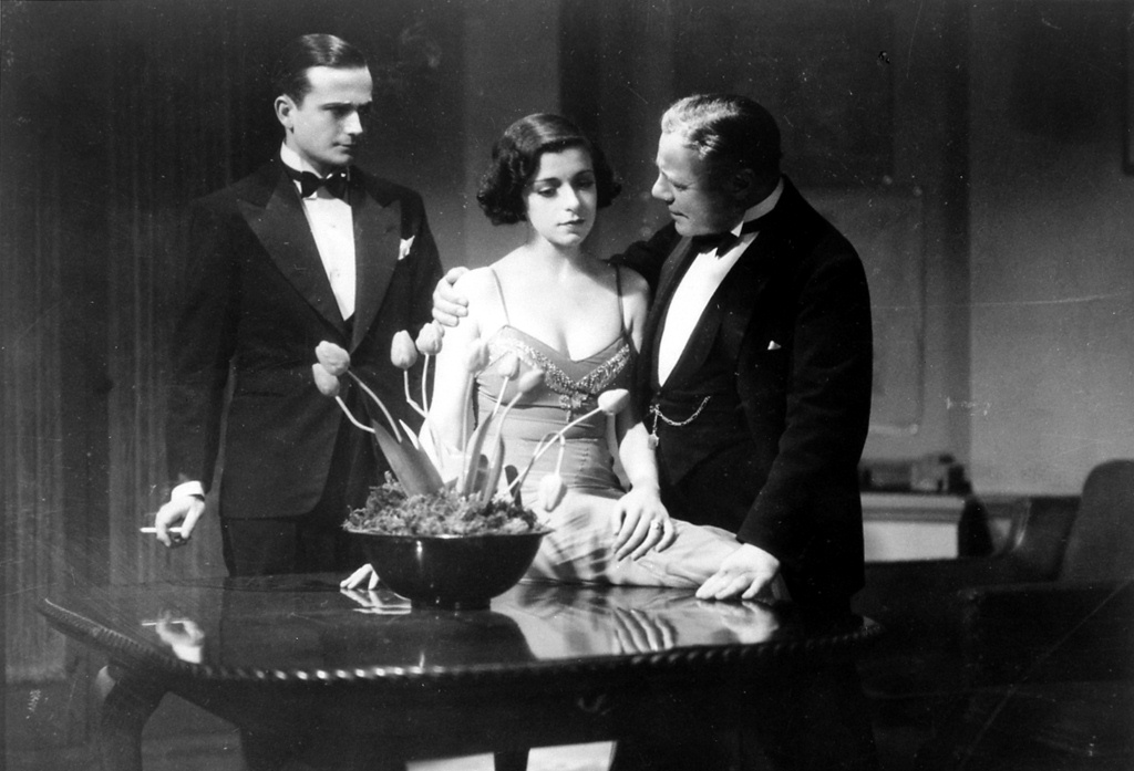 Frank Lawton, Phyllis Konstam and Edmund Gwenn in The Skin Game (1931, dir. Alfred Hitchcock)
