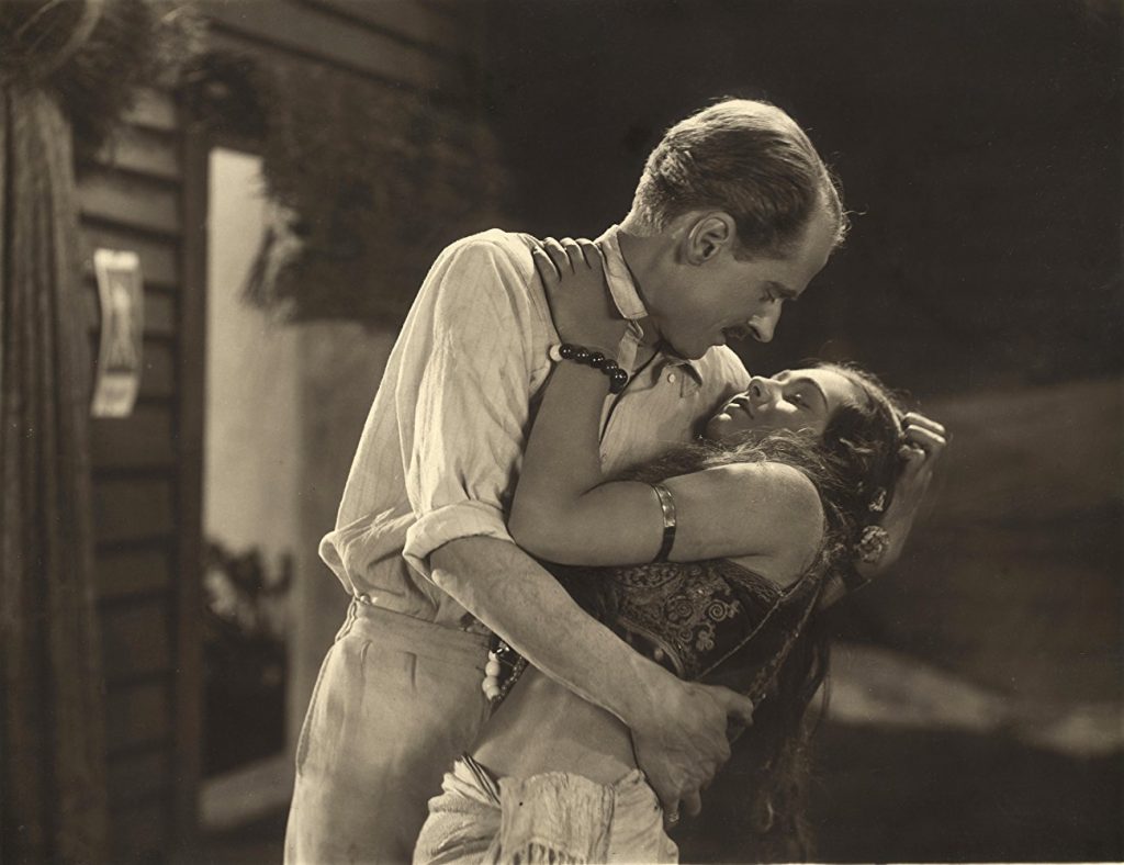 Miles Mander and Elizabeth Pappritz in The Pleasure Garden (1925, dir. Alfred Hitchcock)