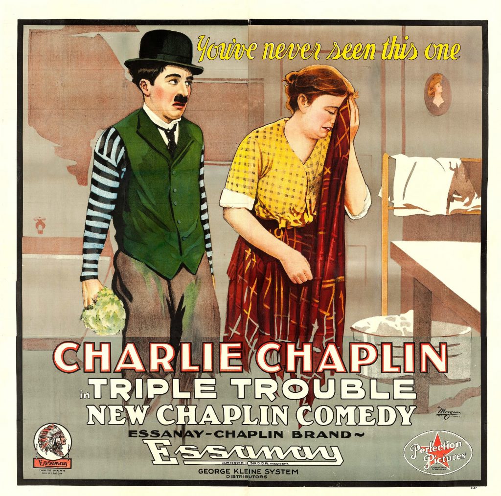 Triple Trouble (1918, Charlie Chaplin) US poster