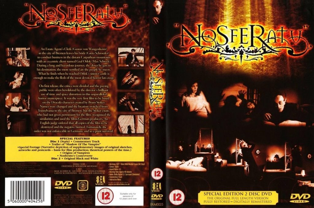 Nosferatu (1922) UK Eureka 2-DVD set (2000)